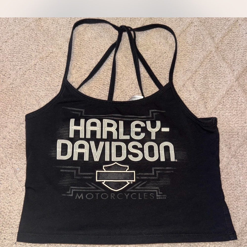 Harley-Davidson Black Strappy Tank Top